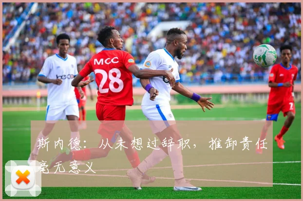 斯内德：从未想过辞职，推卸责任毫无意义